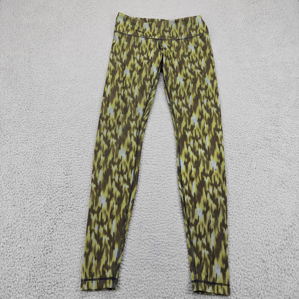 Lululemon Leggings Womens Yoga XS Patterned Pants Athletic Running Gym Workout
